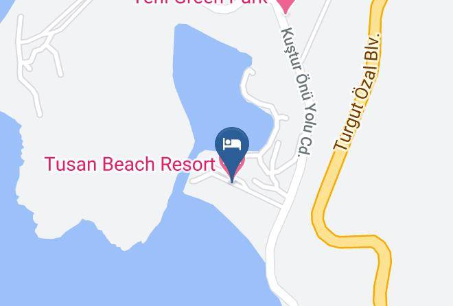 Tusan Beach Resort Map
