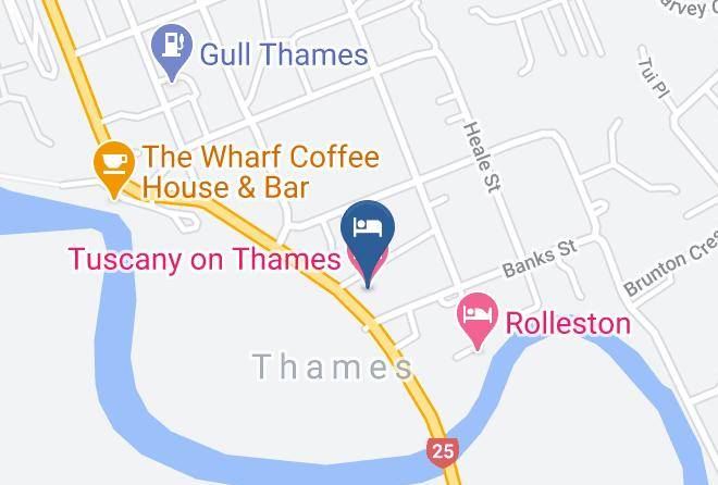Thames Coromandel - Tuscany On Thames Maps