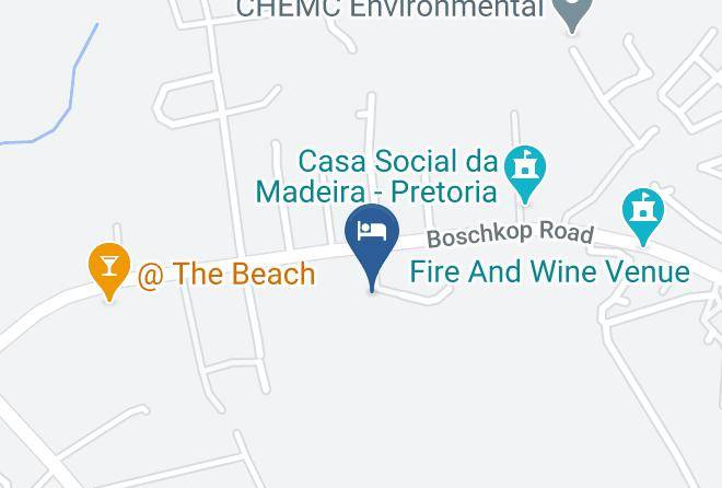 City Of Tshwane - Twana Backpackers Lodge Maps