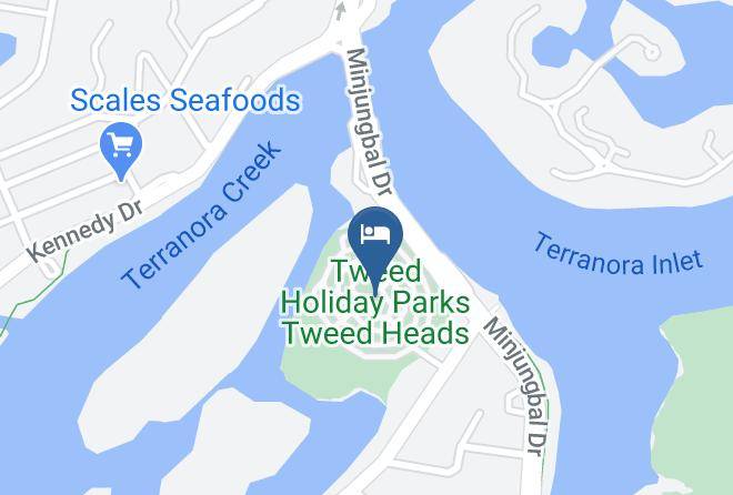 Tweed Holiday Parks Tweed Heads Map
