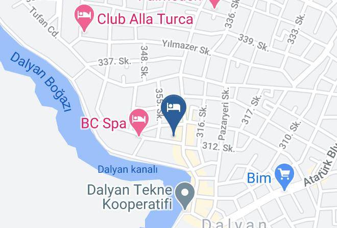 Ortaca - Twentysix 26 Hotel Mugla Dalyan Maps