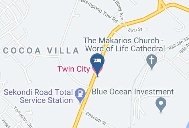 Shama Ahanta East - Twin City Hotel Maps