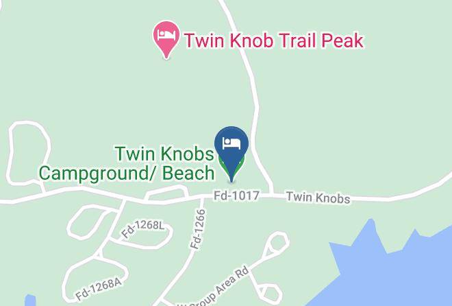 Rowan - Twin Knobs Campground Beach Maps