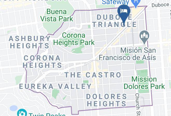 San Francisco - Twin Peaks Hotel Maps