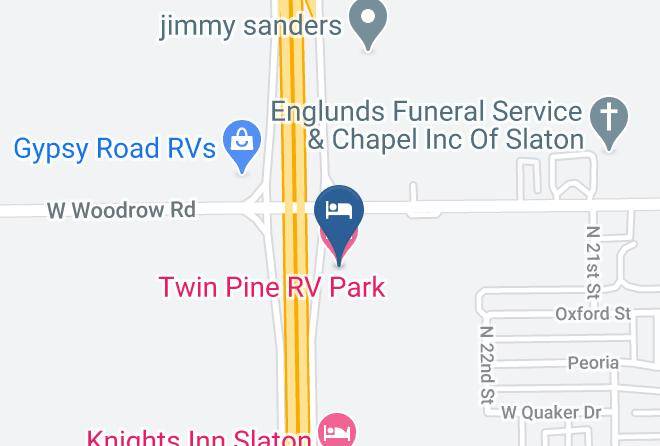 Lubbock - Twin Pine Rv Park Maps
