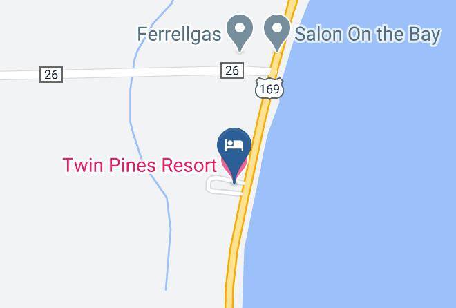 Crow Wing - Twin Pines Resort Maps