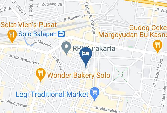 Surakarta - Twin Star Hotel Maps