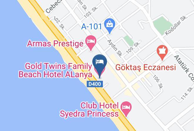 Alanya - Gold Twins Family Beach Hotel Alanya Maps