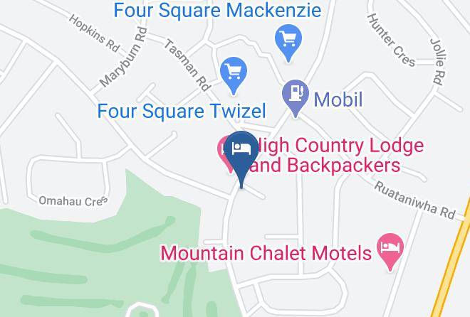 Mackenzie - Twizel Central Studio Accommodation Maps
