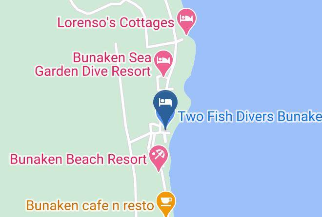 Two Fish Divers Bunaken Map