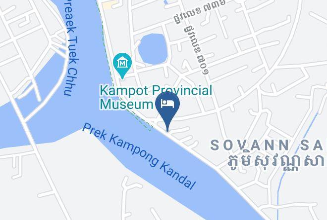 Kampot Town - Two Moons Hotel Maps