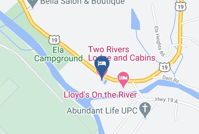 Swain - Two Rivers Lodge And Cabins Maps