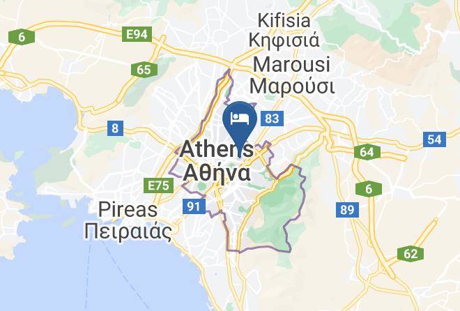 Central Athens - Two Roses Athens Maps