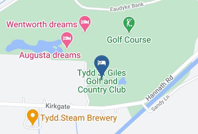 Cambridgeshire - Tydd St Giles Golf And Country Club Maps