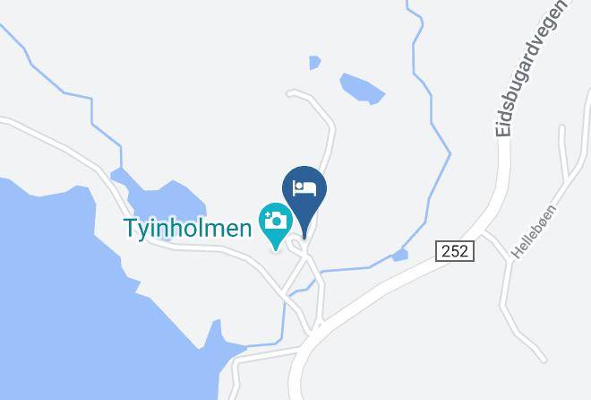 Tyinholmen Hoyfjellsstuer Map