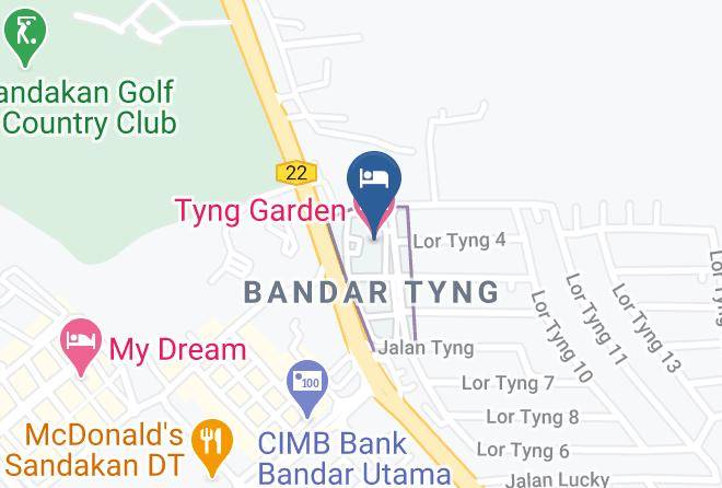 Bahagian Sandakan - Tyng Garden Hotel Maps
