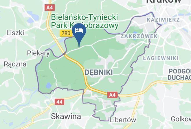Cracow - Tyniecki Hotel Maps