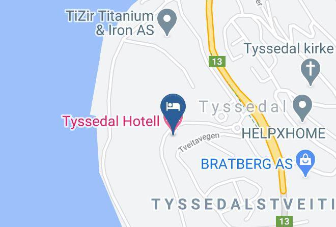 Ullensvang - Tyssedal Hotel Maps