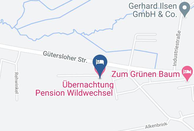 Paderborn - Ubernachtung Pension Wildwechsel Maps