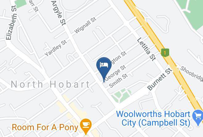 Hobart - The Waggon & Horses Hotel Maps