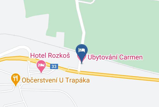 Nachod - Ubytovani Carmen Maps