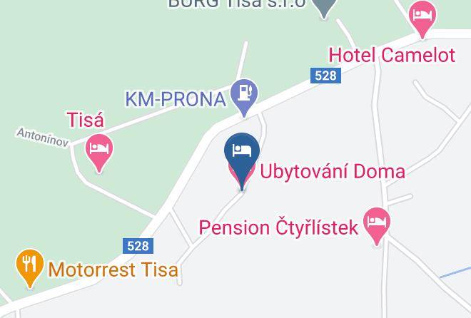 Usti Nad Labem - Ubytovani Doma Maps