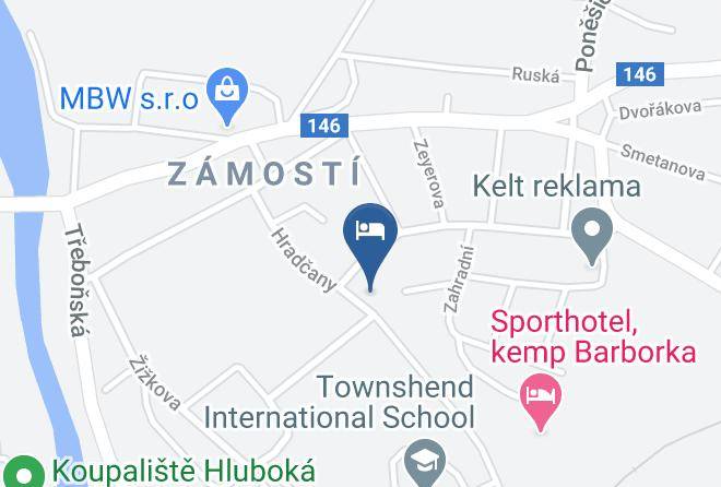 Ceske Budejovice - Ubytovani Fajtlova Maps