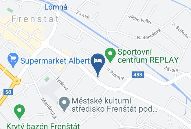 Novy Jicin - Ubytovani Frenstat P R Penzion Zdenko Maps
