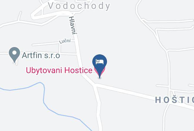 Prague East - Ubytovani Hostice Maps