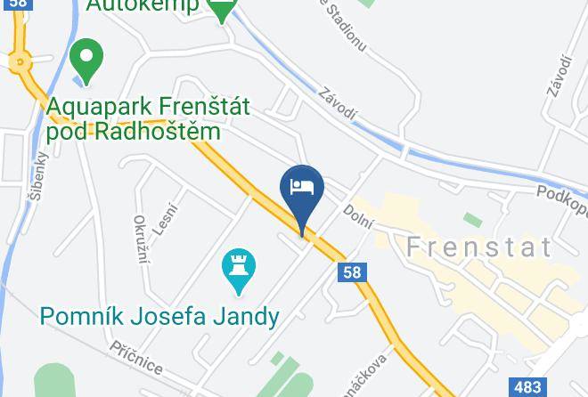 Novy Jicin - Ubytovani Jandak Maps