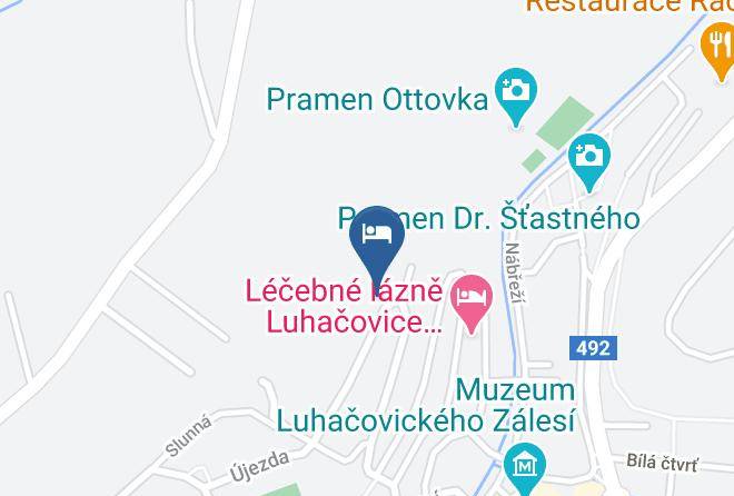 Luhacovice - Ubytovani Konecna Na Lesni 988 Maps