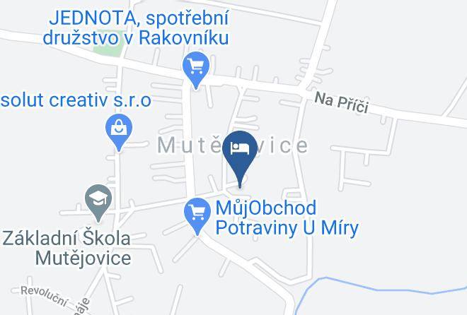 Rakovnik - Ubytovani Mutejovice Maps