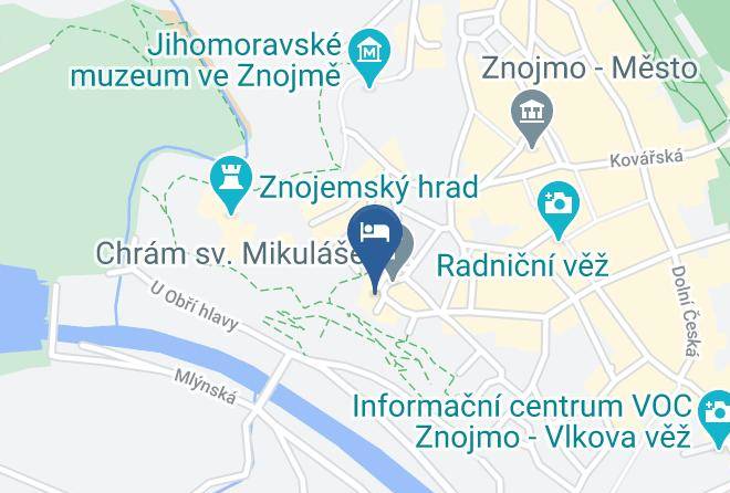 Znojmo - Ubytovani Na Hradbach Maps