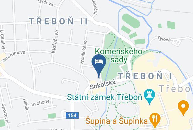 Jindrichuv Hradec - Ubytovani Na Sadech Trebon Maps