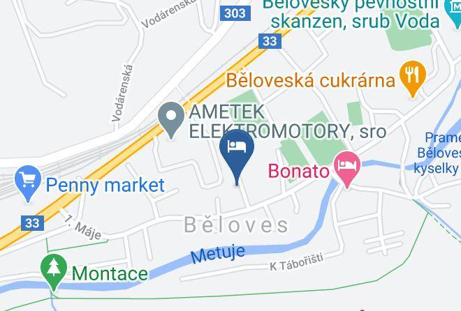 Nachod - Ubytovani Nachod Chalupa K Brodu Maps