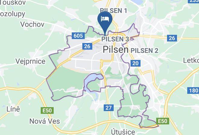 Pilsen - Ubytovani Plzen U Can Maps