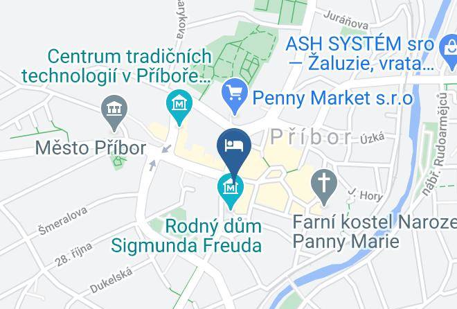 Novy Jicin - Ubytovani Pribor Maps
