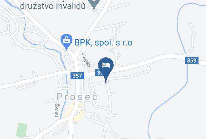 Chrudim - Ubytovani Prosec Maps