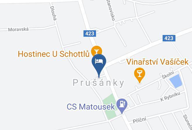 Hodonin - Ubytovani Prusanky Ruzena Cechova Maps
