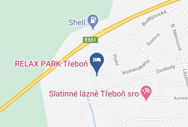 Ubytovani U Aurory Map