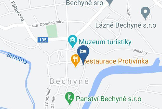 Tabor - Ubytovani U Klasterni Zahrady Maps