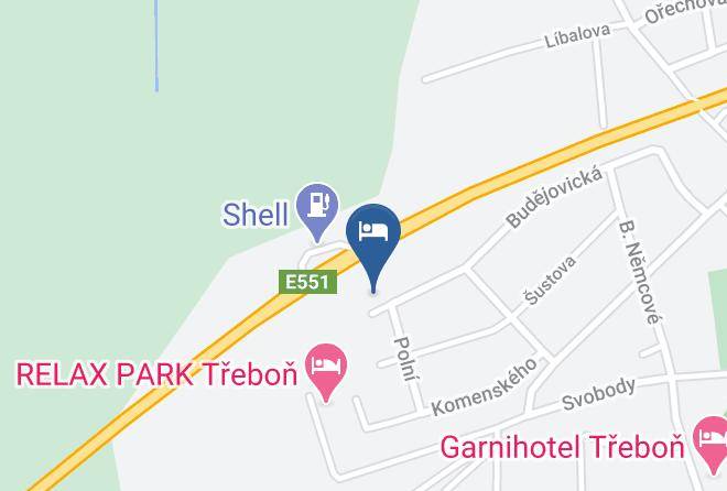 Jindrichuv Hradec - Ubytovani U Lazni Maps