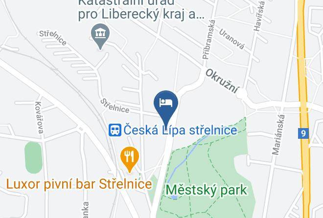 Ceska Lipa - Ubytovani U Parku Maps