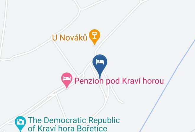 Ubytovani U Rybnika Boretice Map