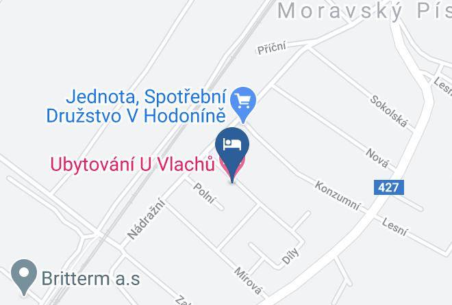 Hodonin - Ubytovani U Vlachu Maps