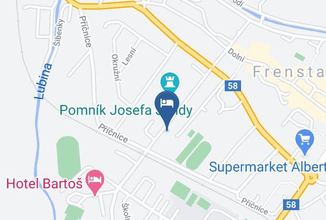 Novy Jicin - Ubytovani V Soukromi Frenstat Maps