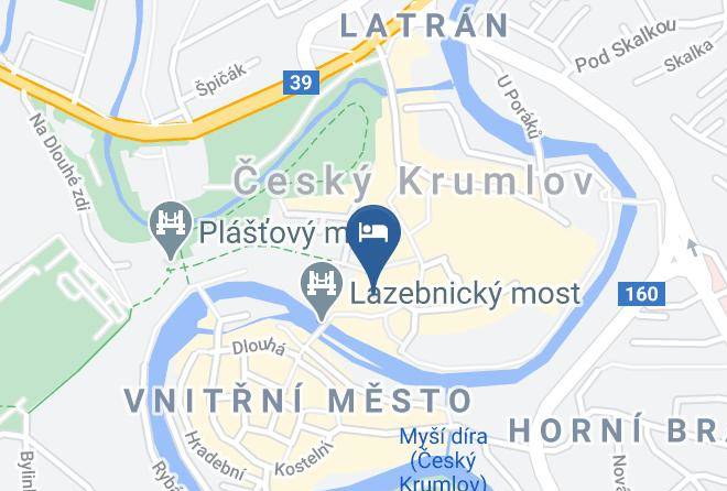 Cesky Krumlov - Ubytovani Zamecke Schody Maps