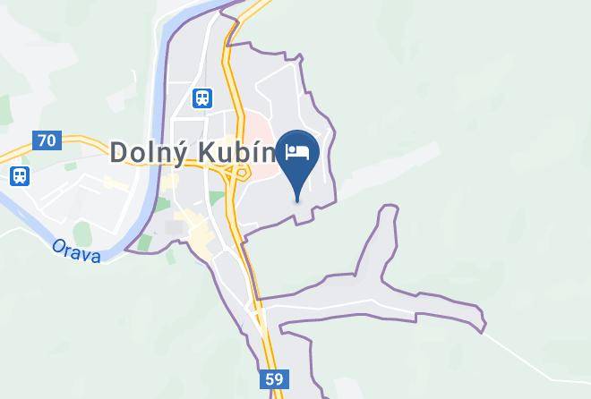 Dolny Kubin - Ubytovanie Valika Maps