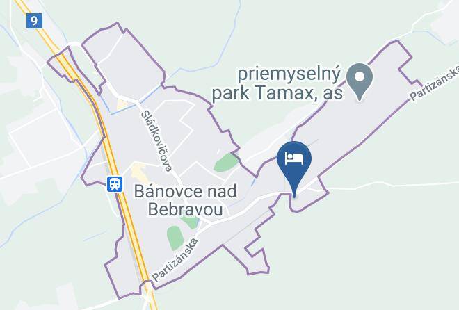 Banovce Nad Bebravou - Ubytovaniebn Maps