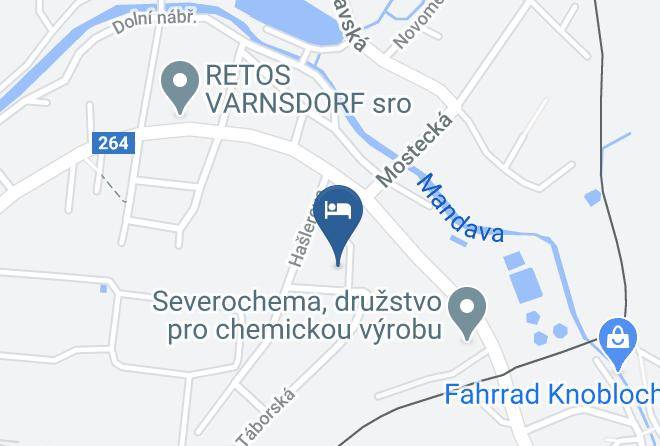 Decin - Ubytovna Bidrmanovi Maps